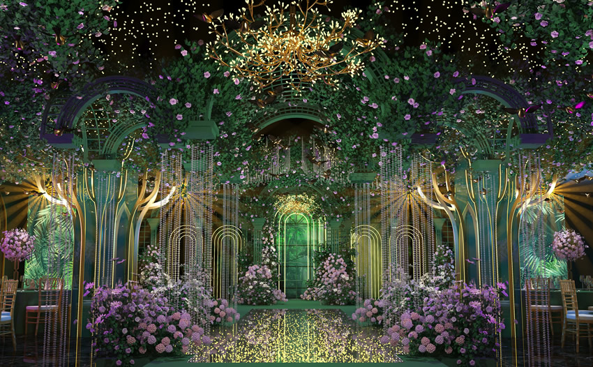 东平奇妙森林婚礼堂效果展示